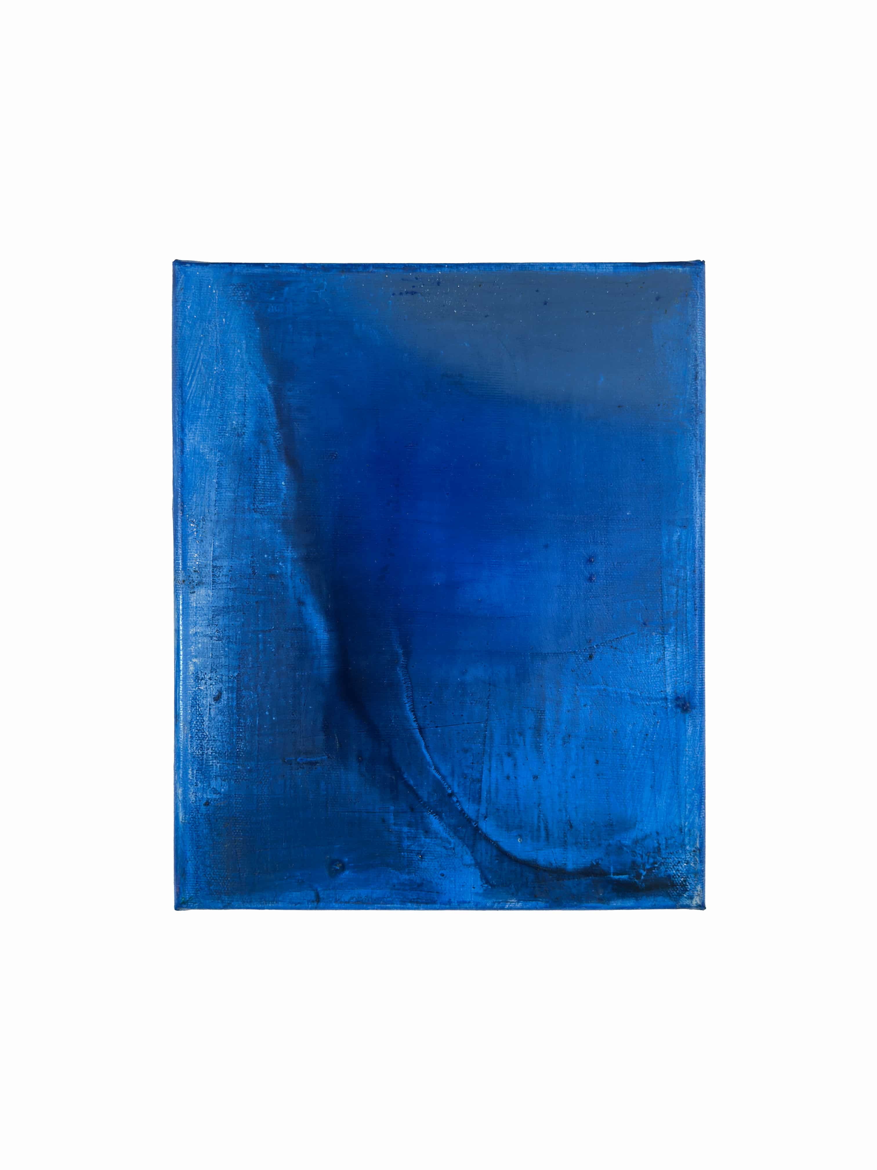 Chromatic | blue, oil on canvas, 27 × 22 cm, 2024, 150 €